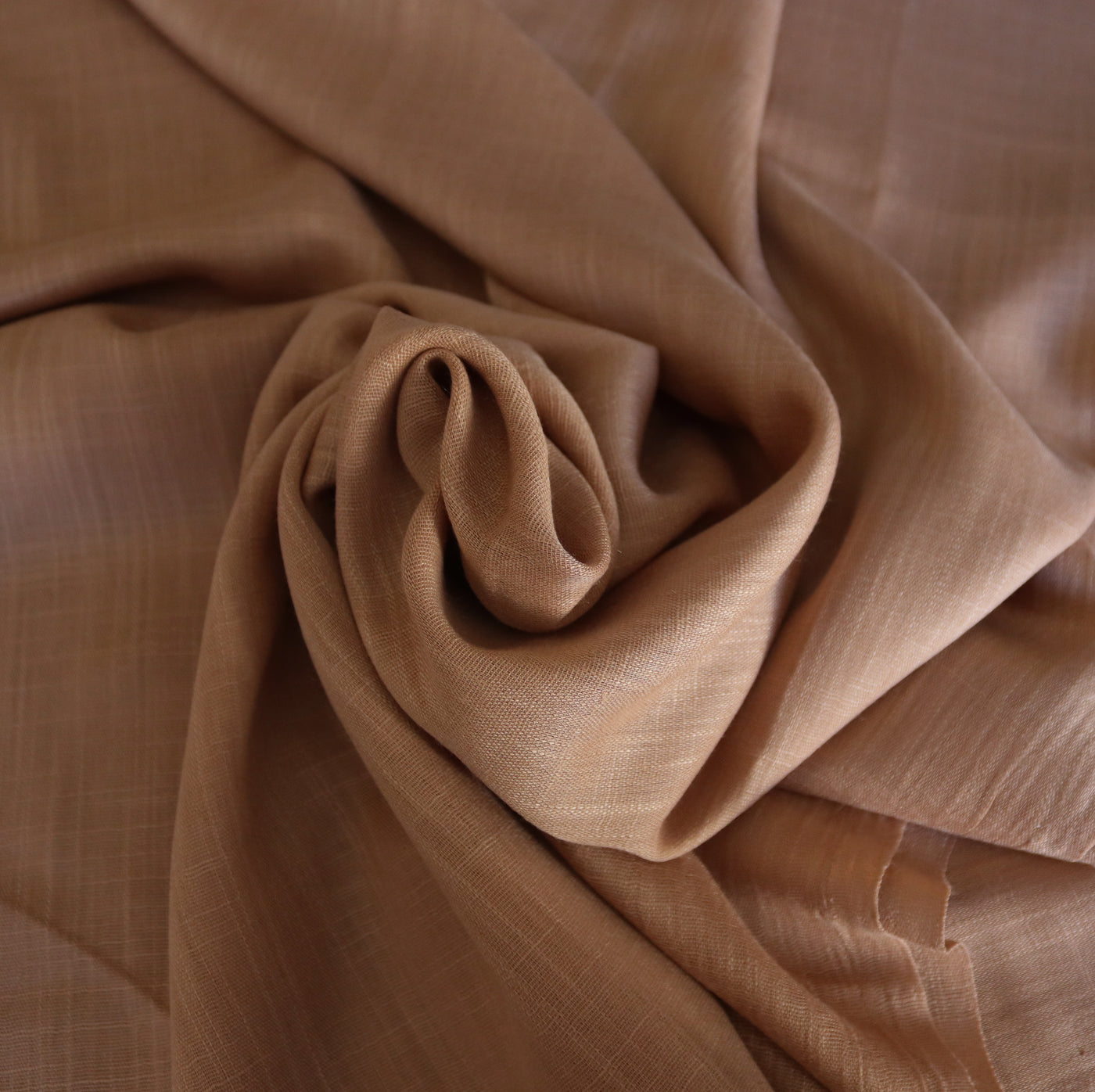 Cotton Linen Hijab / Tan