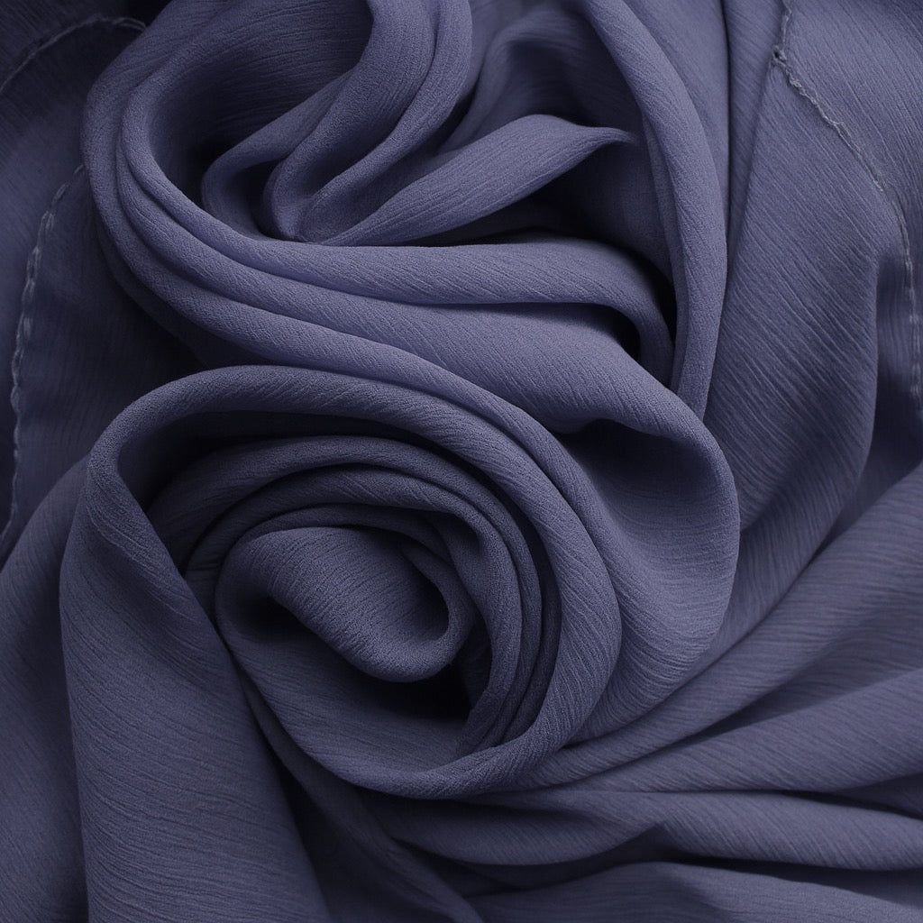 Crinkle Chiffon Hijab / Periwinkle