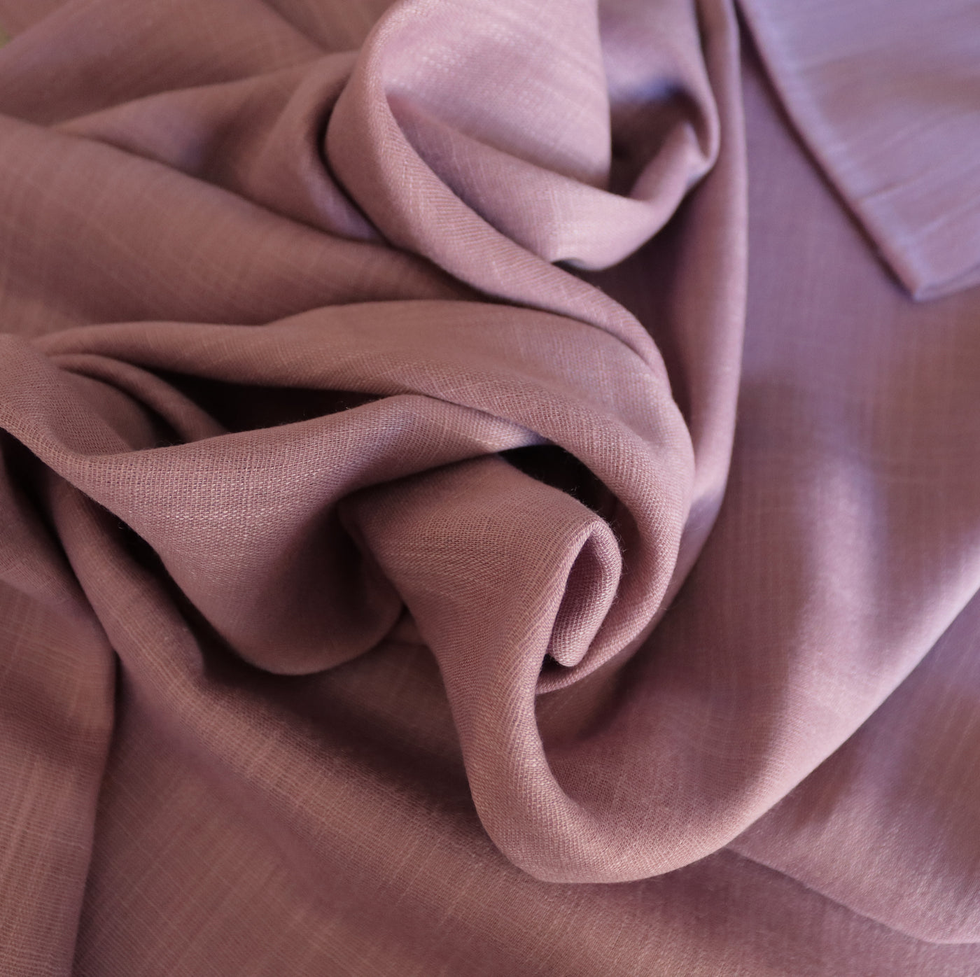 Cotton Linen Hijab / Dusty Mauve