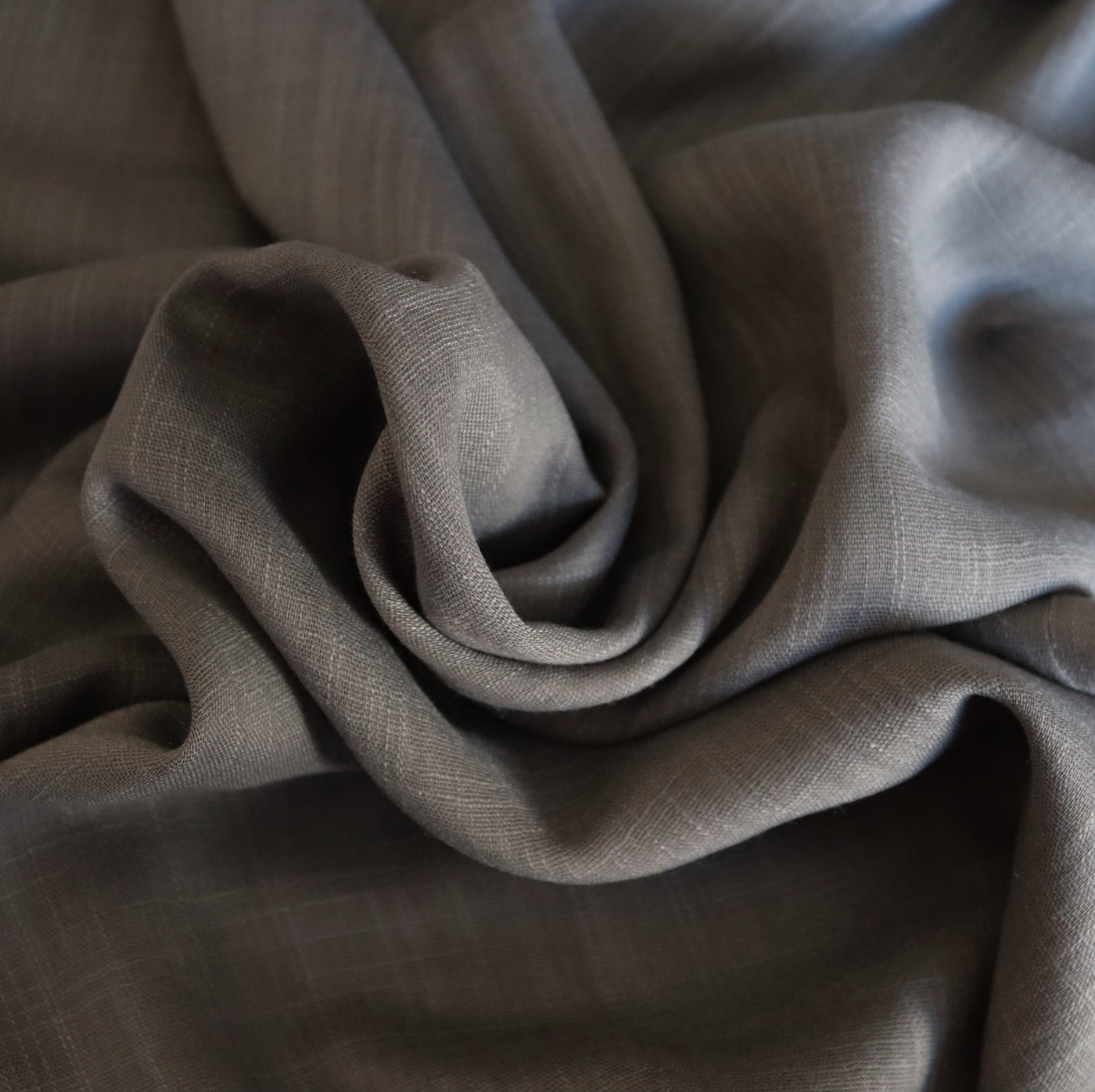 Cotton Linen Hijab / Slate Grey