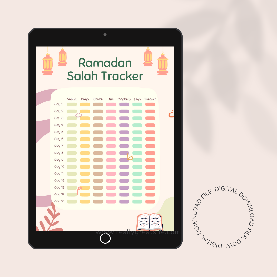 Ramadan Salah Tracker | Printable