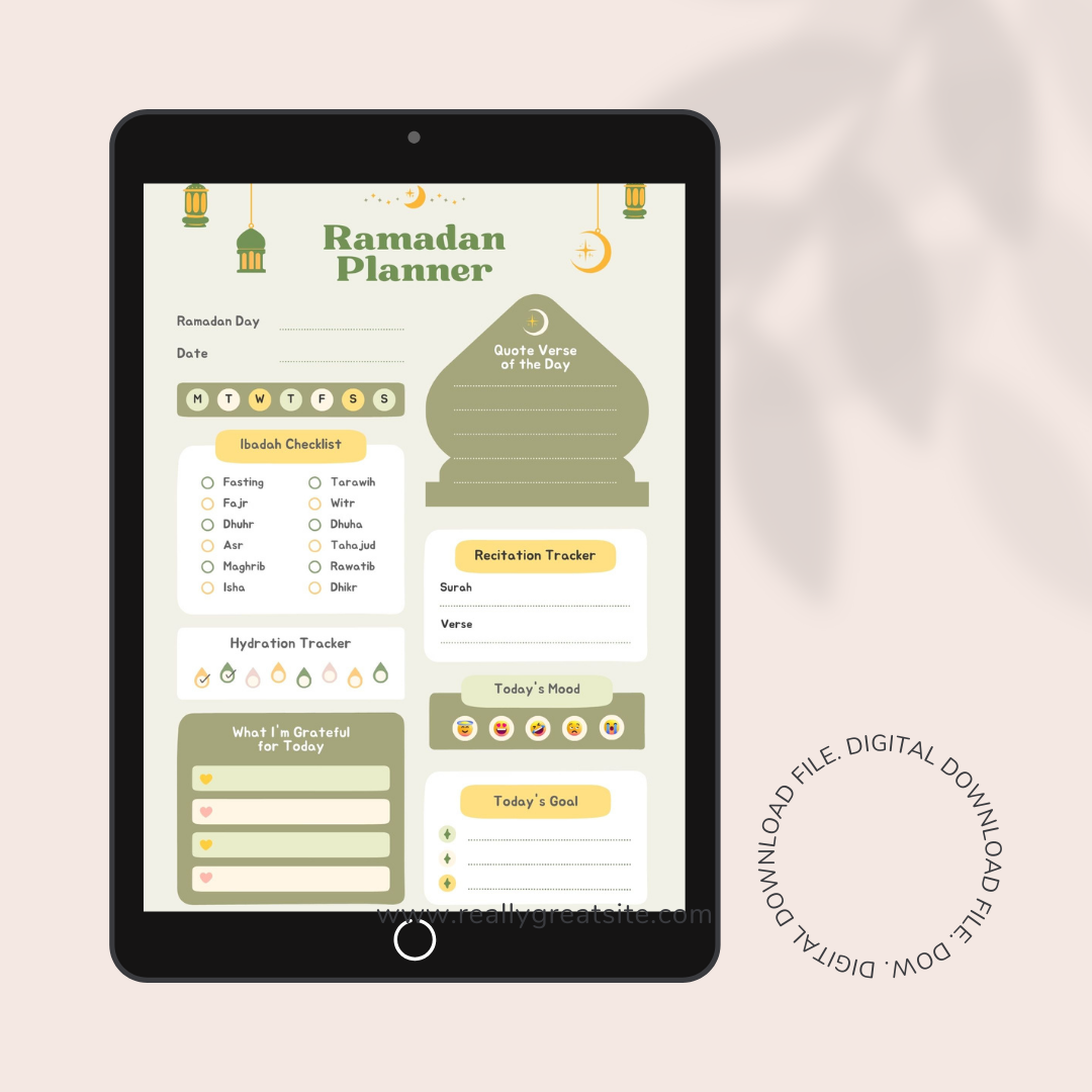 Ramadan Daily Planner | Printable