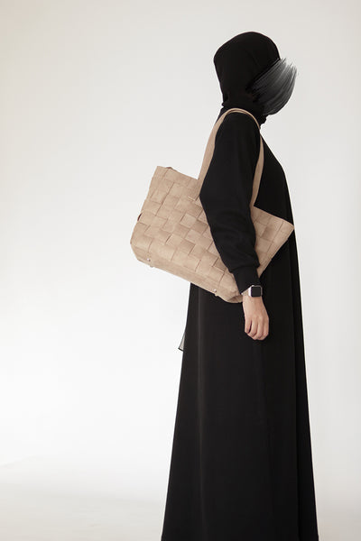 Black Knit Abaya