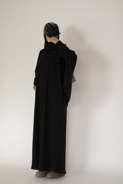 Black Knit Abaya