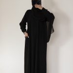 Black Knit Abaya