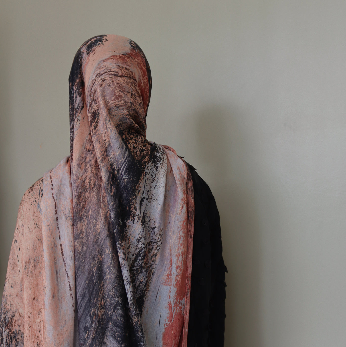 Printed Modal Hijab | Rust Festival