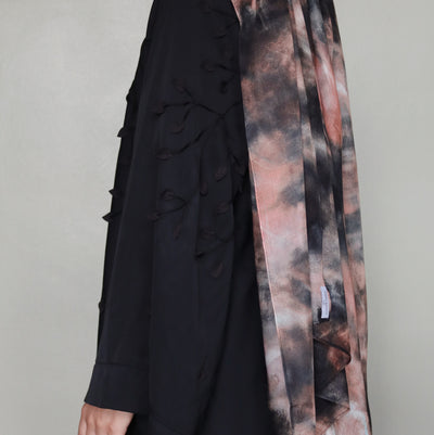 Printed Modal Hijab | Dark Ombre