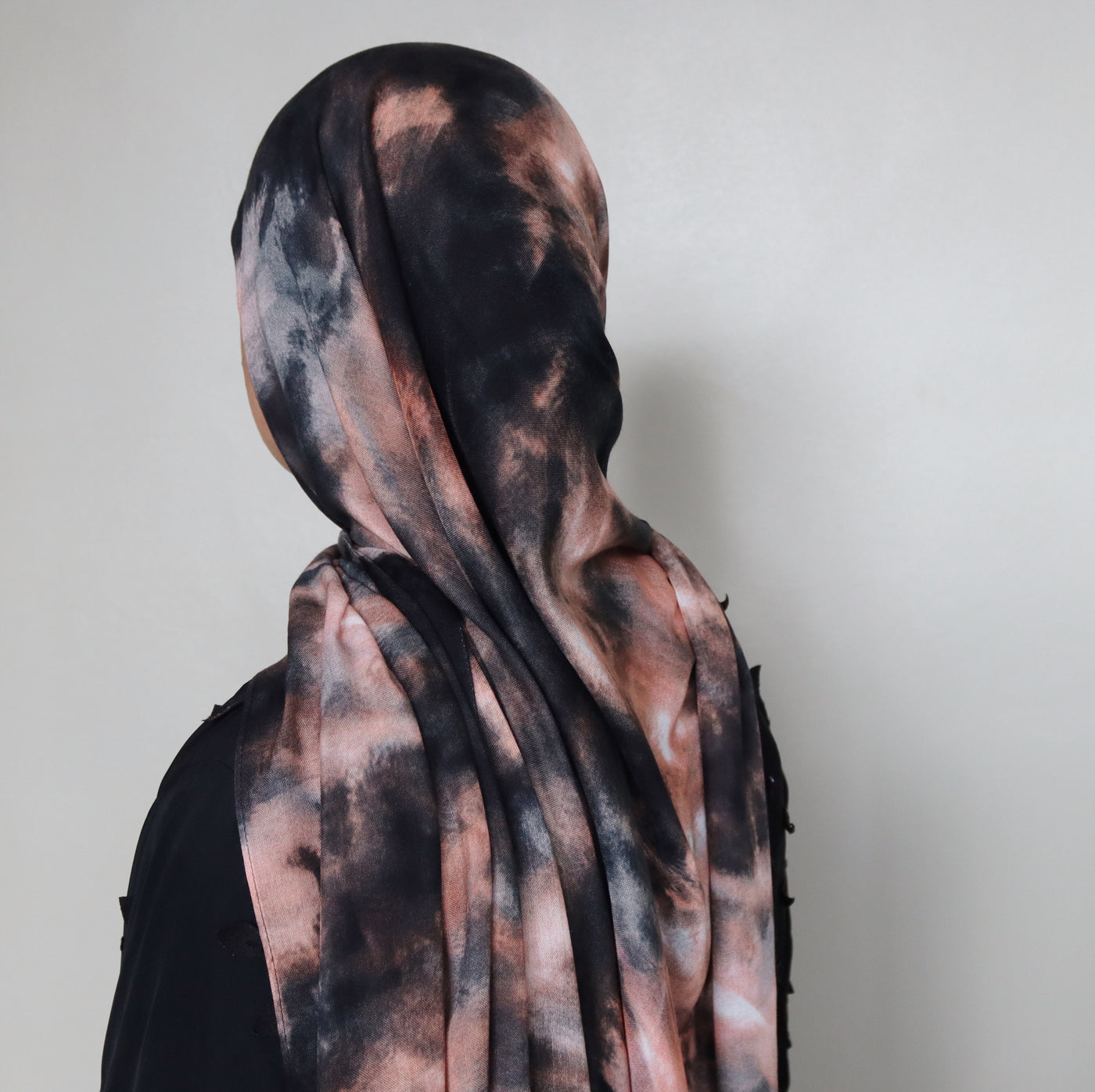 Printed Modal Hijab | Dark Ombre