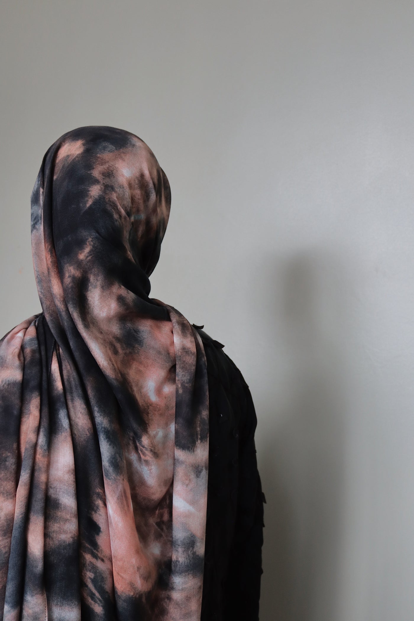 Printed Modal Hijab | Dark Ombre