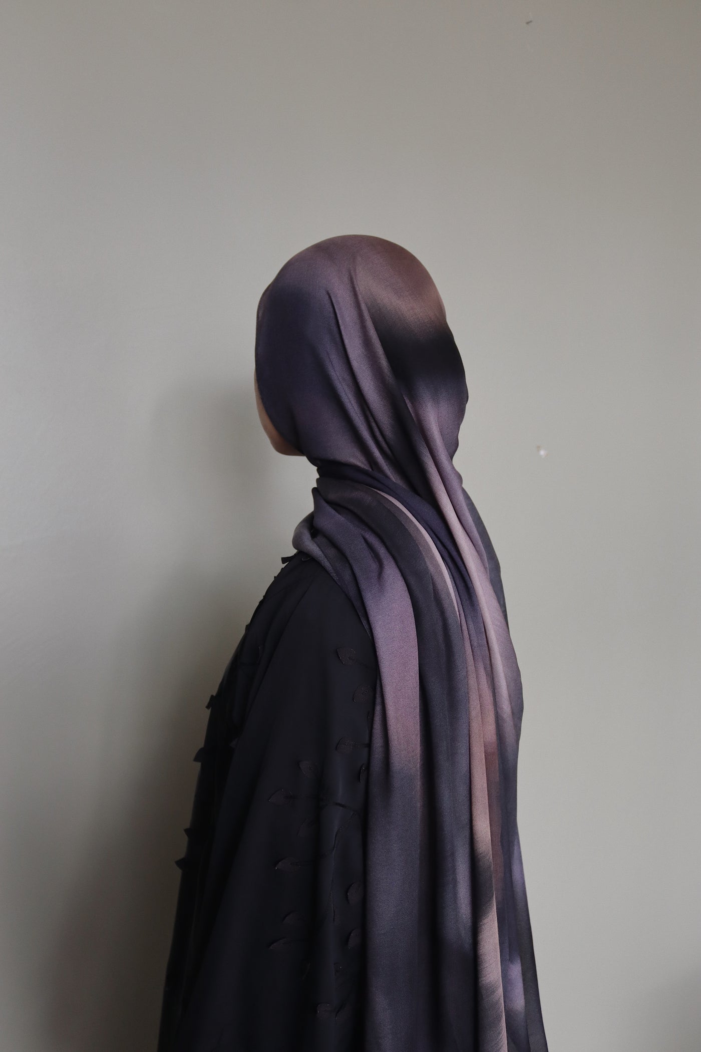 Printed Modal Hijab | Dusky Violet