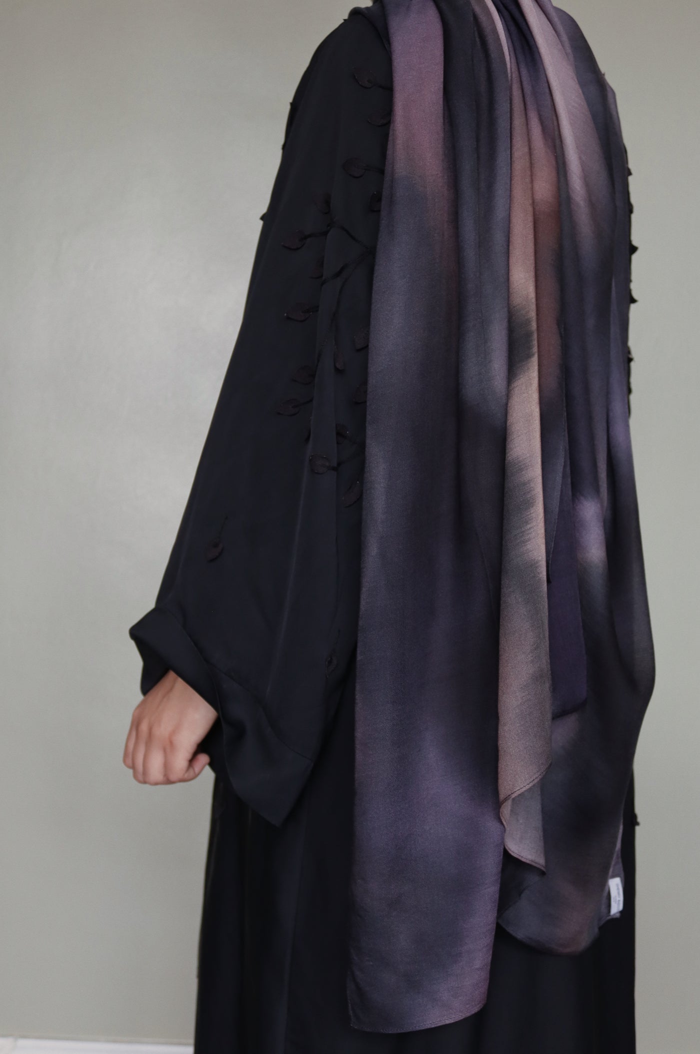 Printed Modal Hijab | Dusky Violet