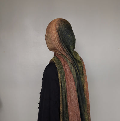 Printed Modal Hijab | Olive Meadow