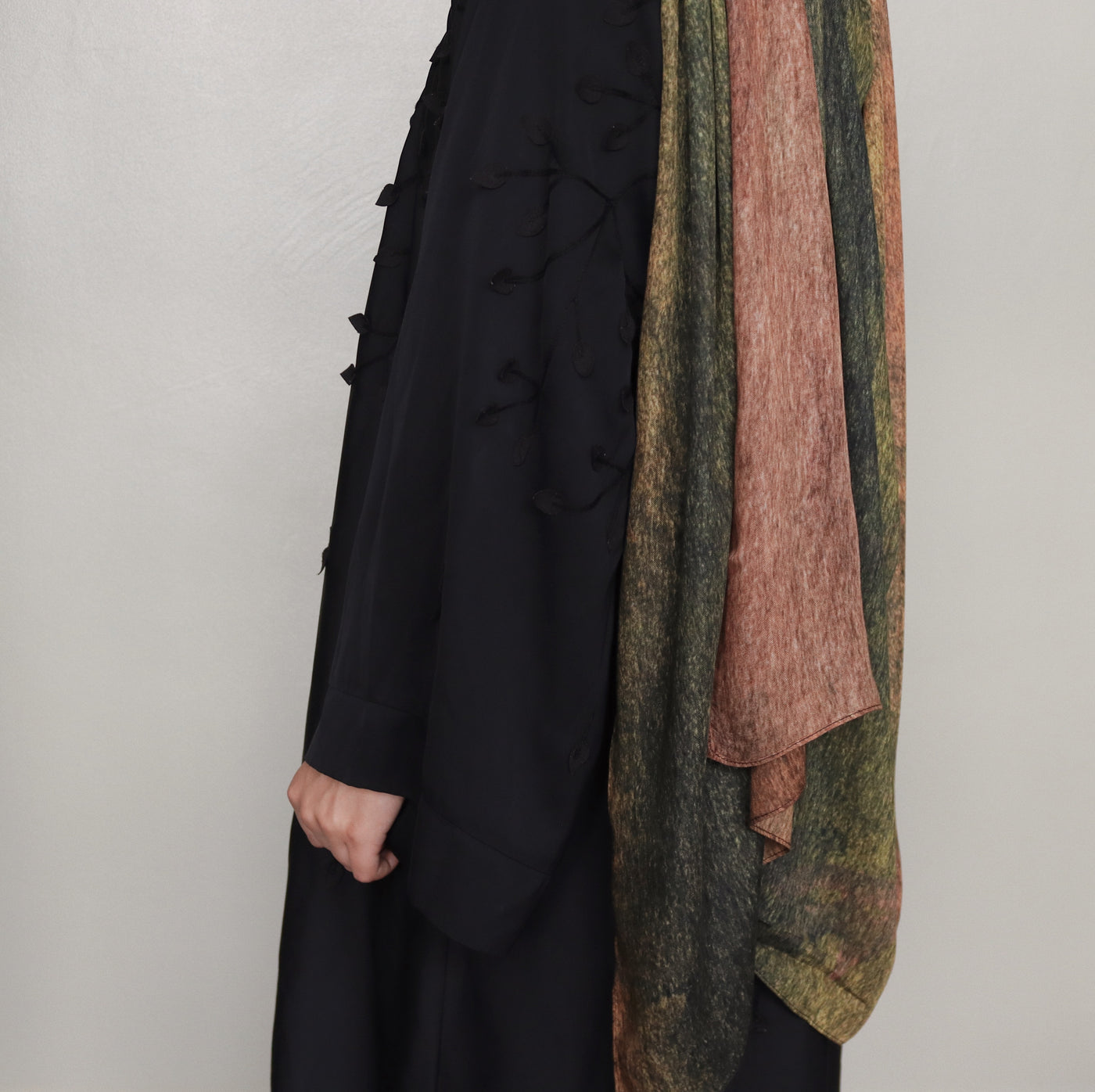 Printed Modal Hijab | Olive Meadow