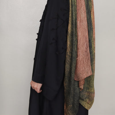 Printed Modal Hijab | Olive Meadow