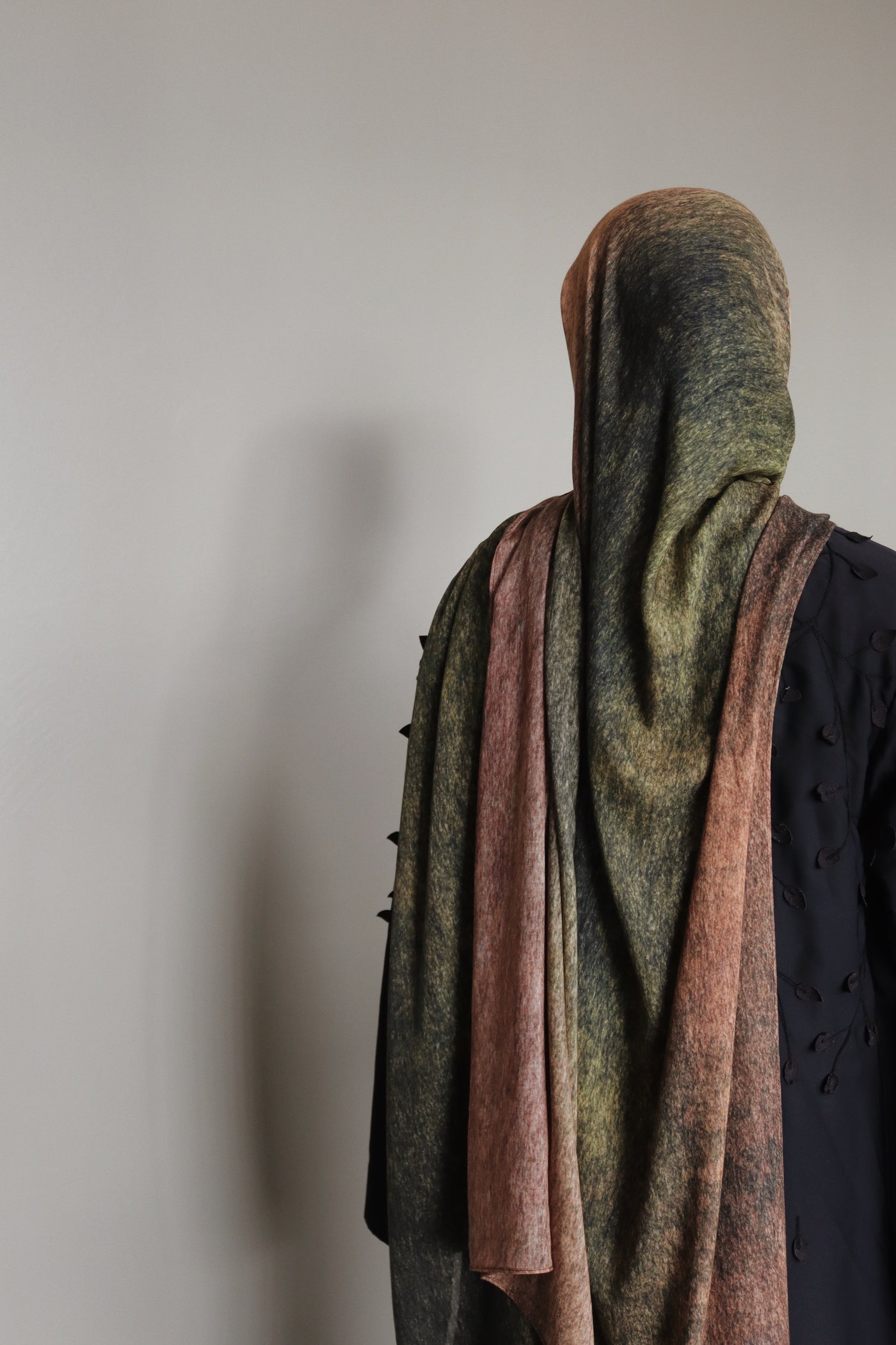 Printed Modal Hijab | Olive Meadow