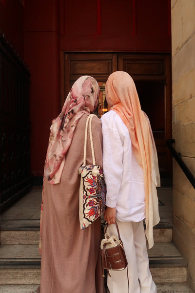 Printed Modal Hijab | Rosewood Bloom
