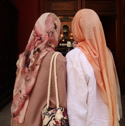 Printed Modal Hijab | Rosewood Bloom
