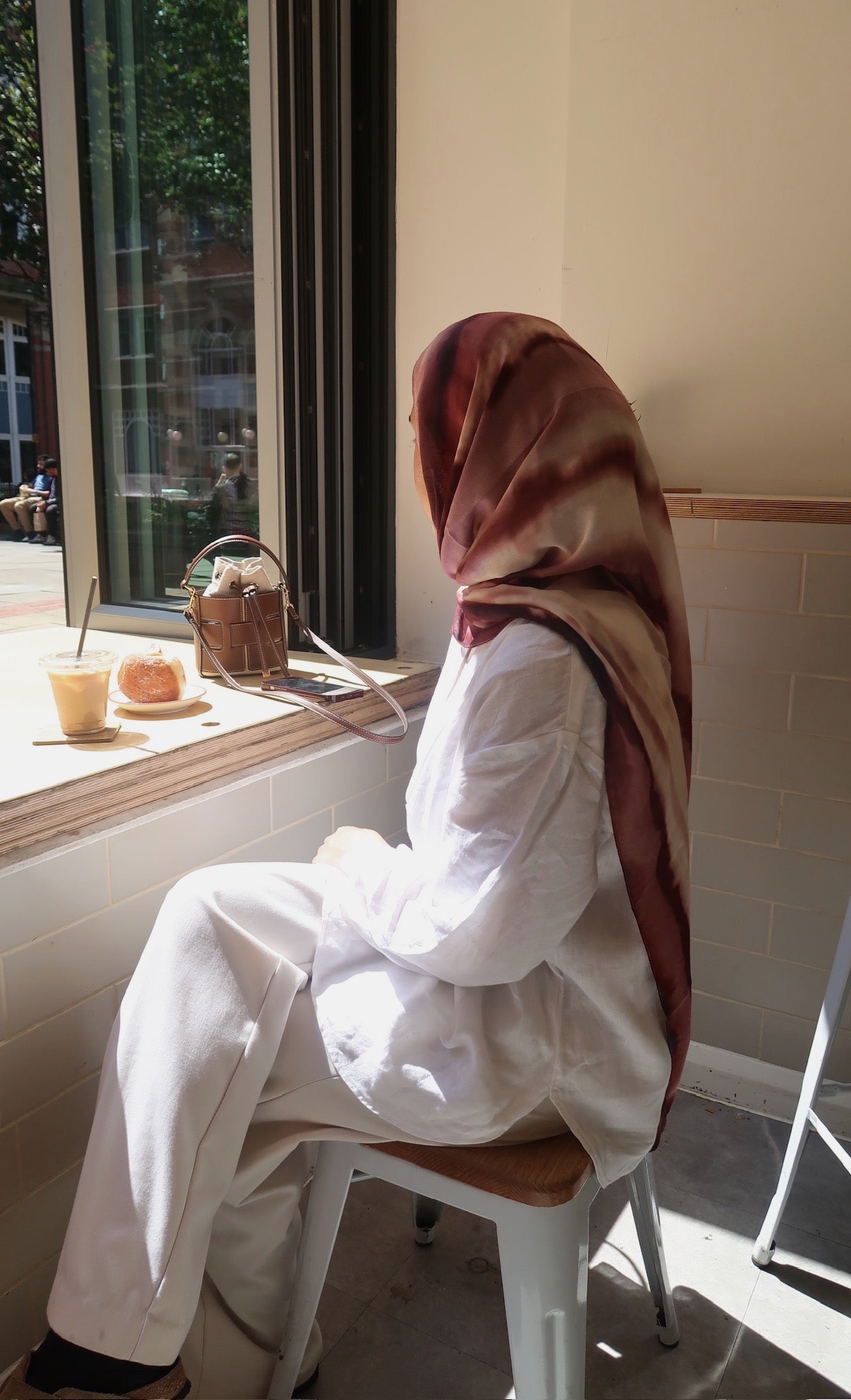 Printed Modal Hijab | Raspberry Ripple