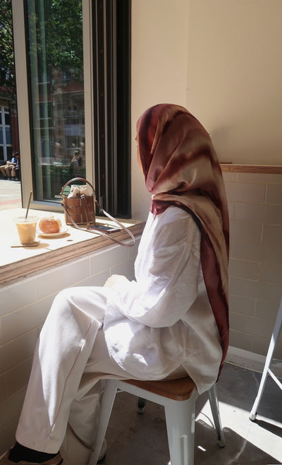 Printed Modal Hijab | Raspberry Ripple
