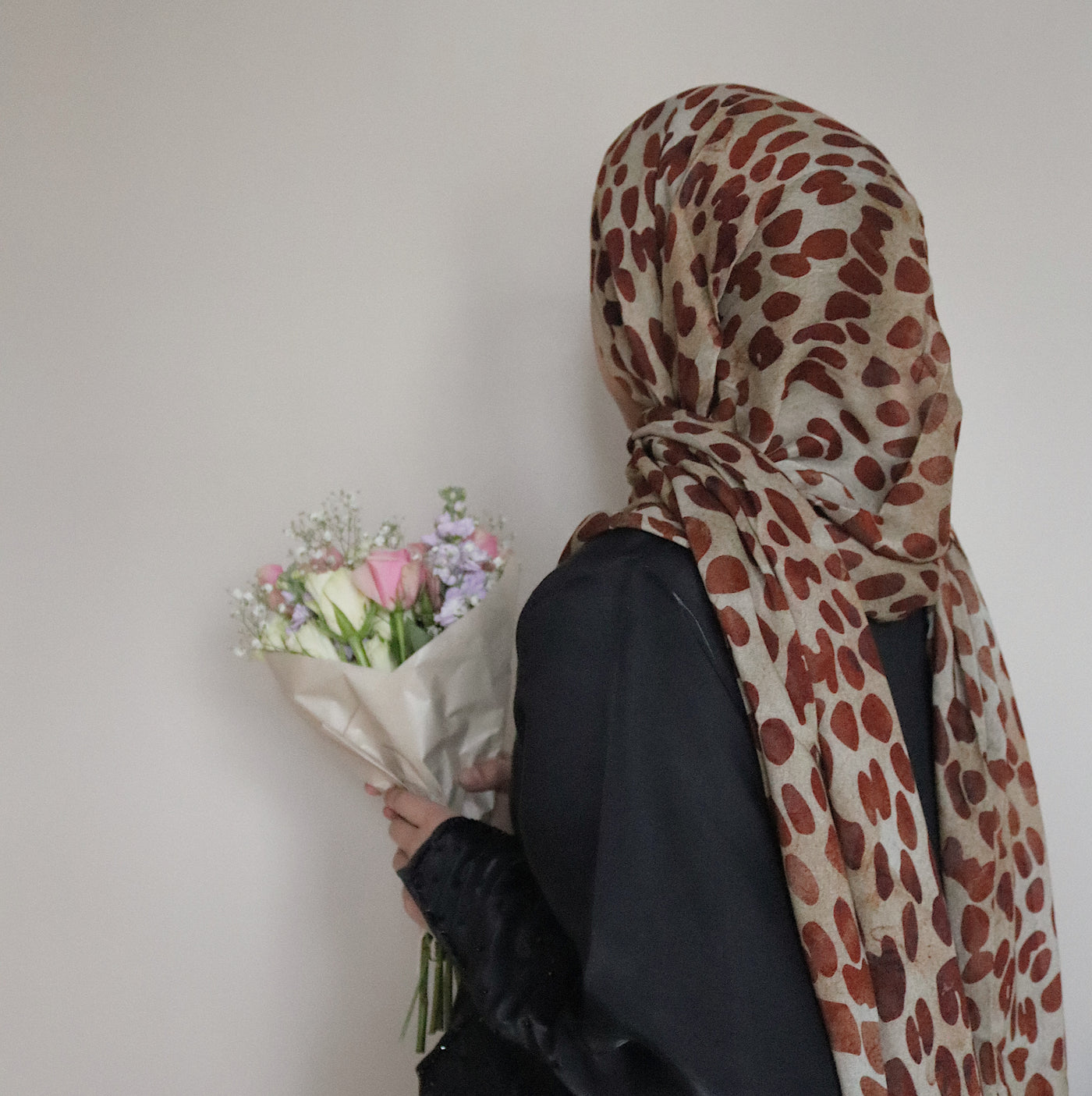 Printed Modal Hijab | Brown Leopard