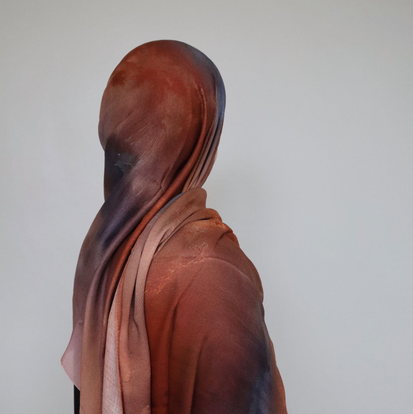 Printed Modal Hijab | Rust Gradient