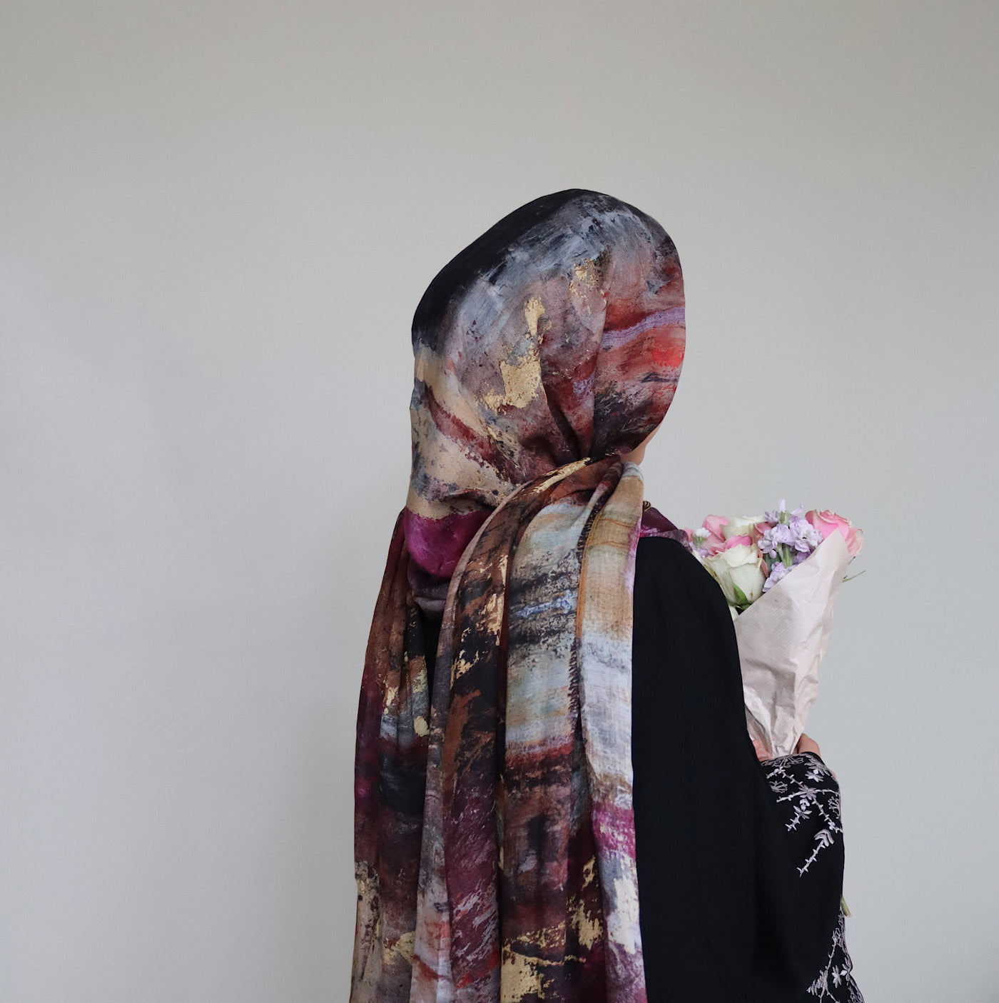 Printed Modal Hijab | Festival Fuchsia