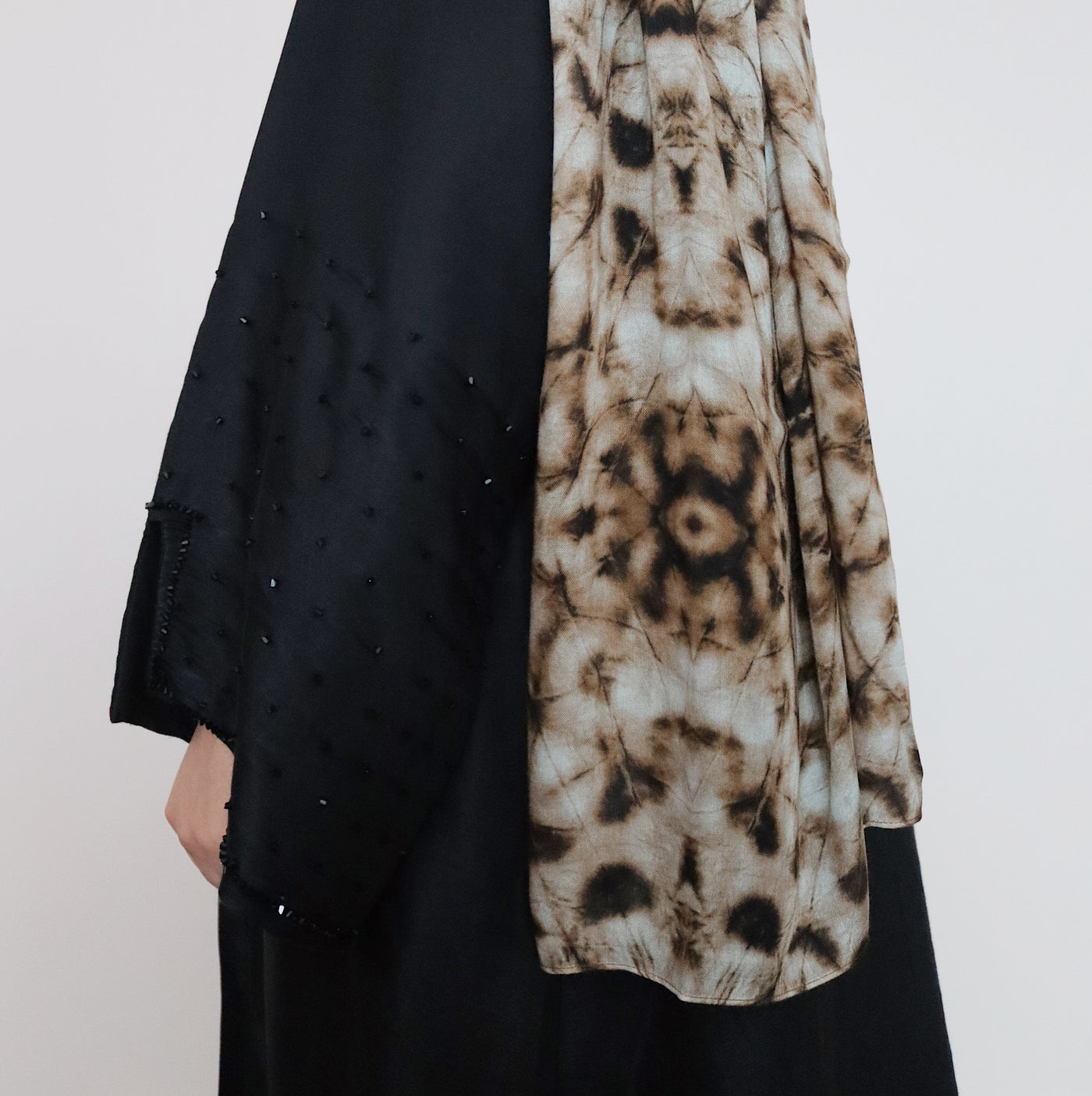 Printed Modal Hijab | Sage Tie Dye