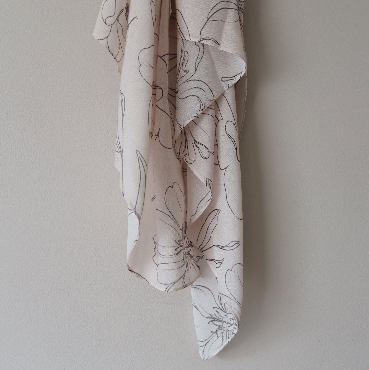 Printed Modal Hijab | Sketched Floral