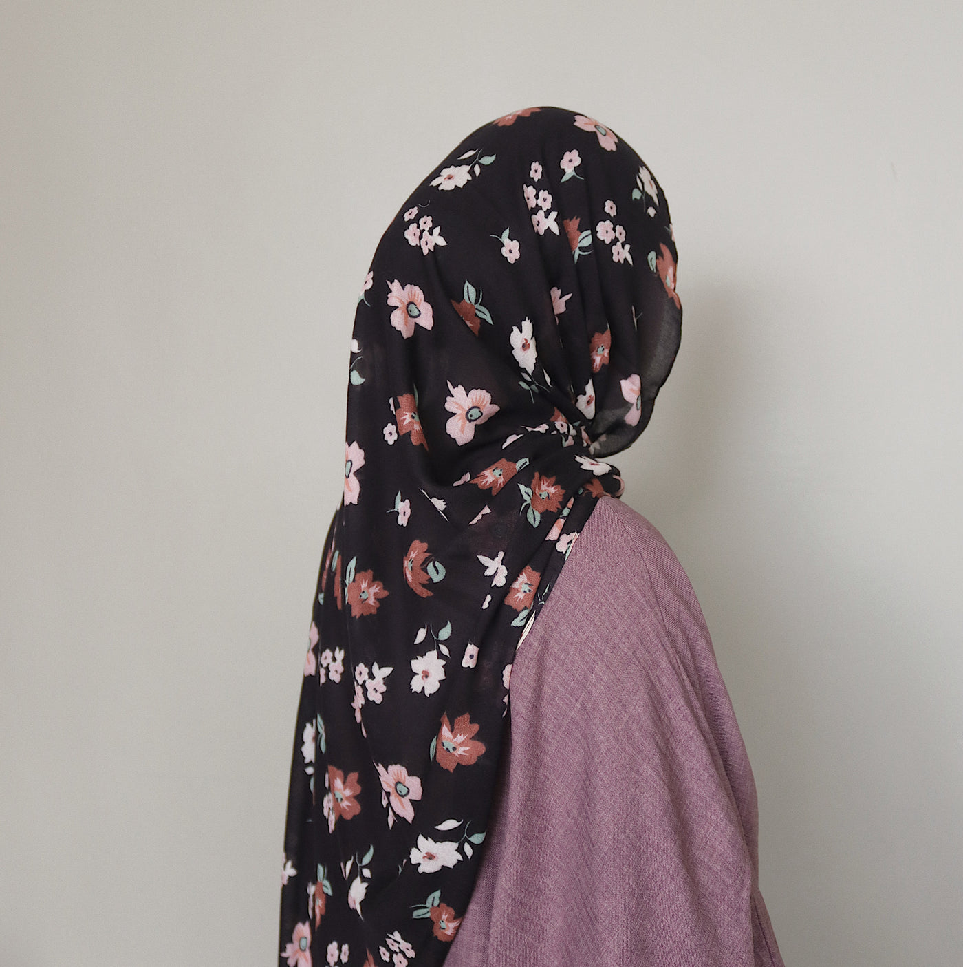 Printed Modal Hijab | Wildflower Night