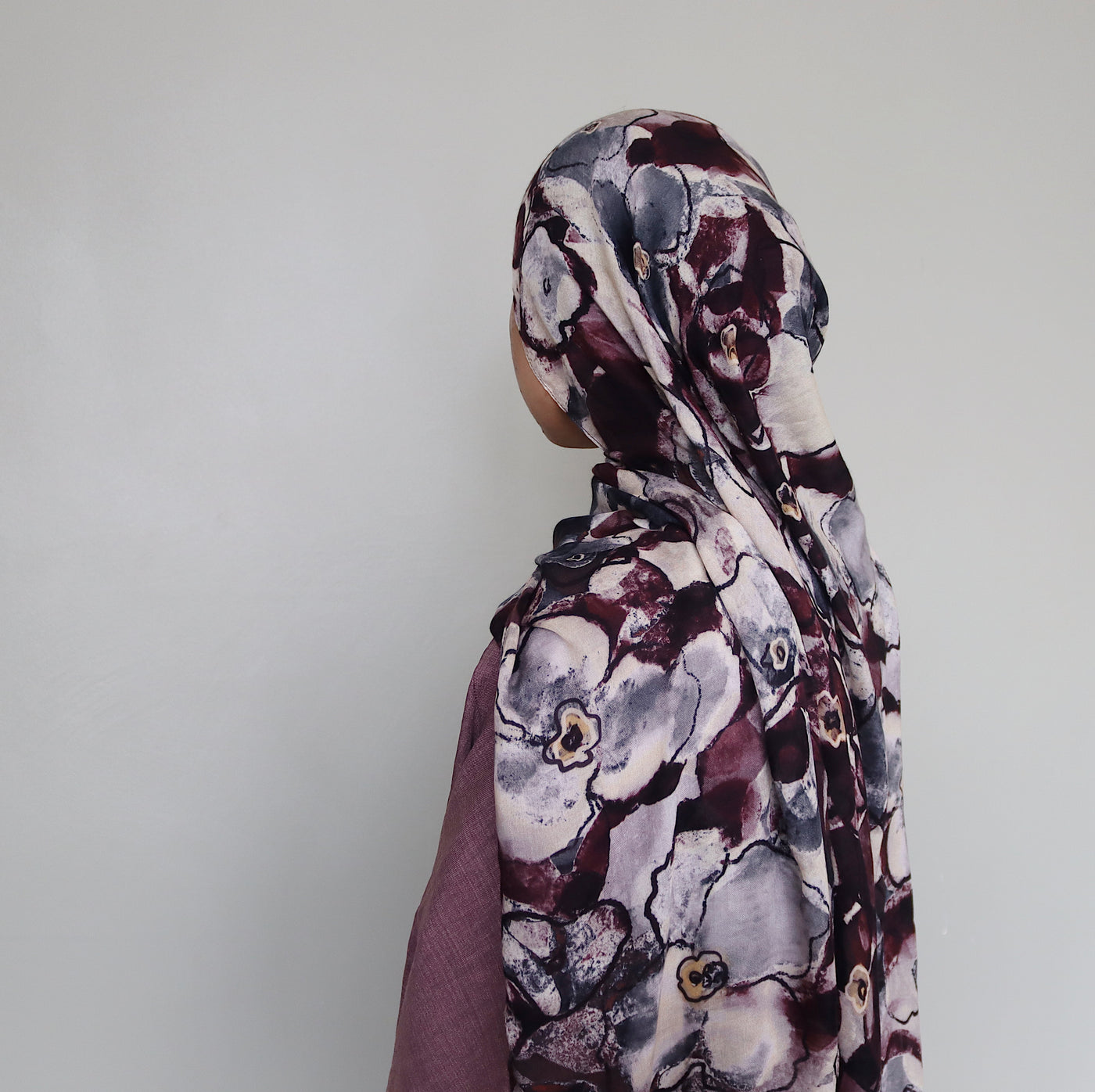 Printed Modal Hijab | Mulberry Garden