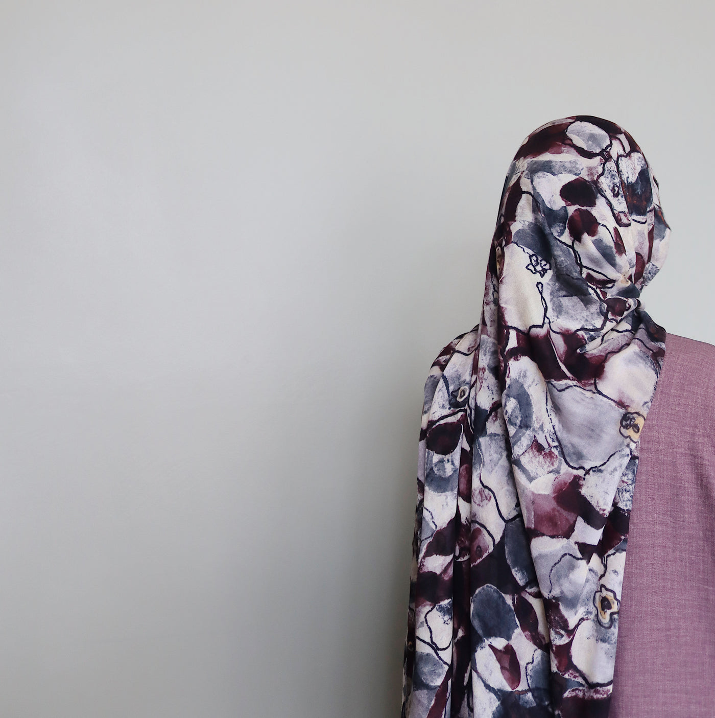 Printed Modal Hijab | Mulberry Garden