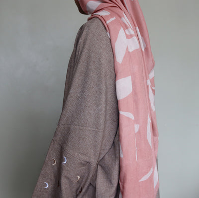 Printed Modal Hijab | Blossom Pink