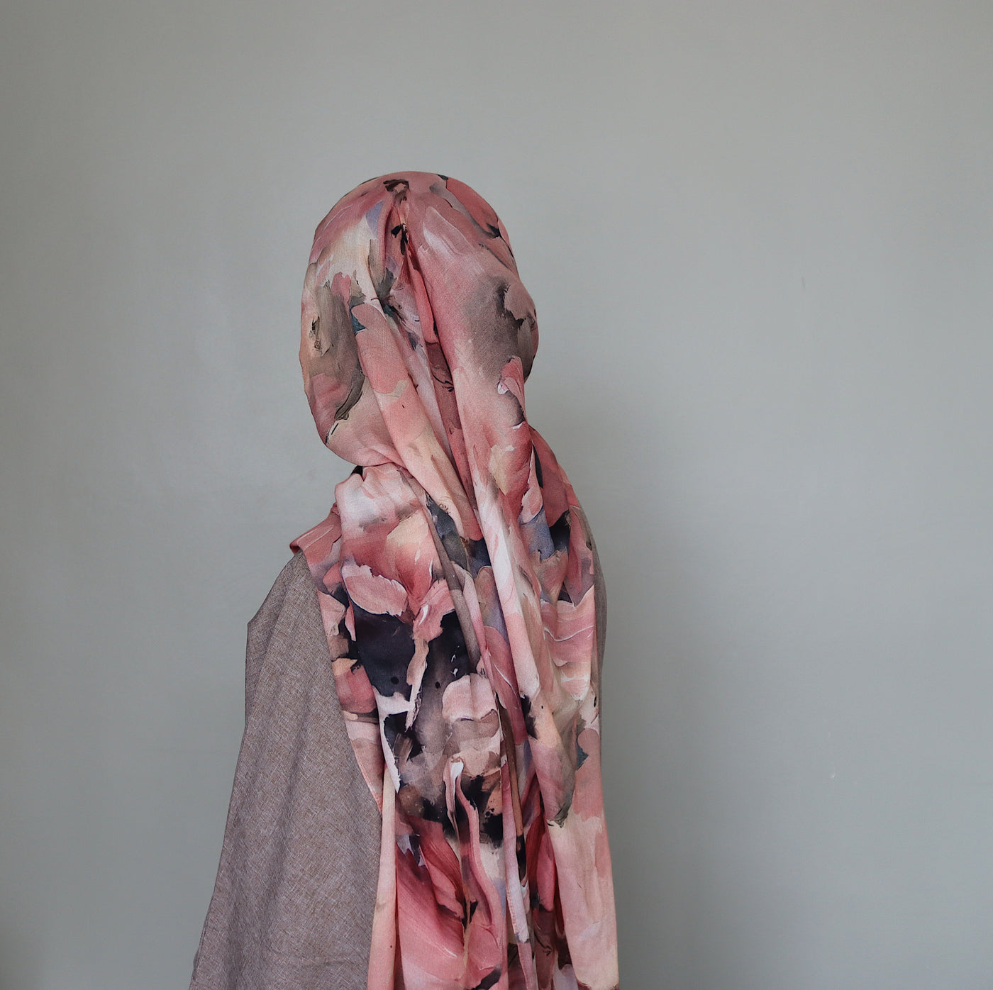 Printed Modal Hijab | Rosewood Bloom