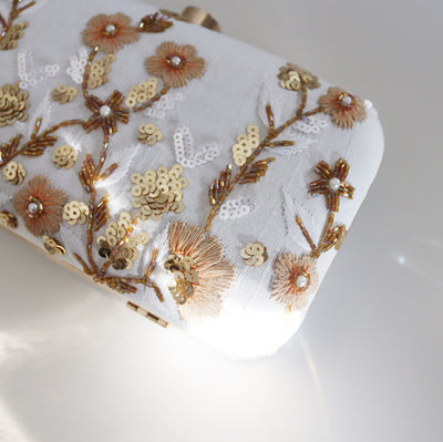 Rawdha Hand Embellished Clutch Bag