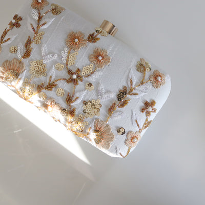 Rawdha Hand Embellished Clutch Bag