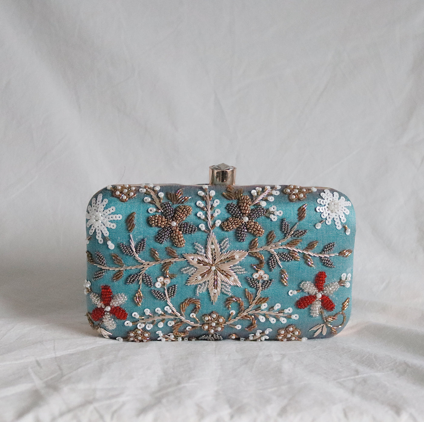Hajar Hand Embellished Clutch Bag