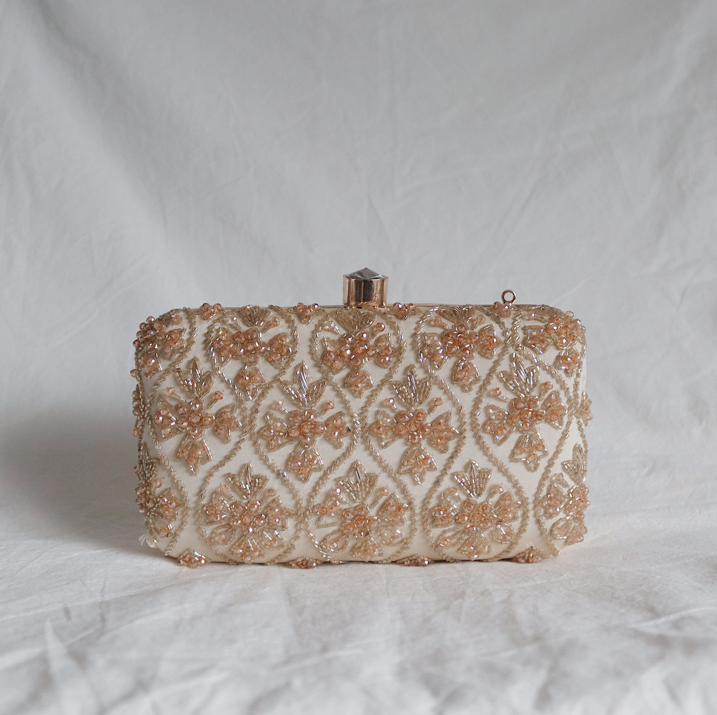 Huda Hand Embellished Clutch Bag
