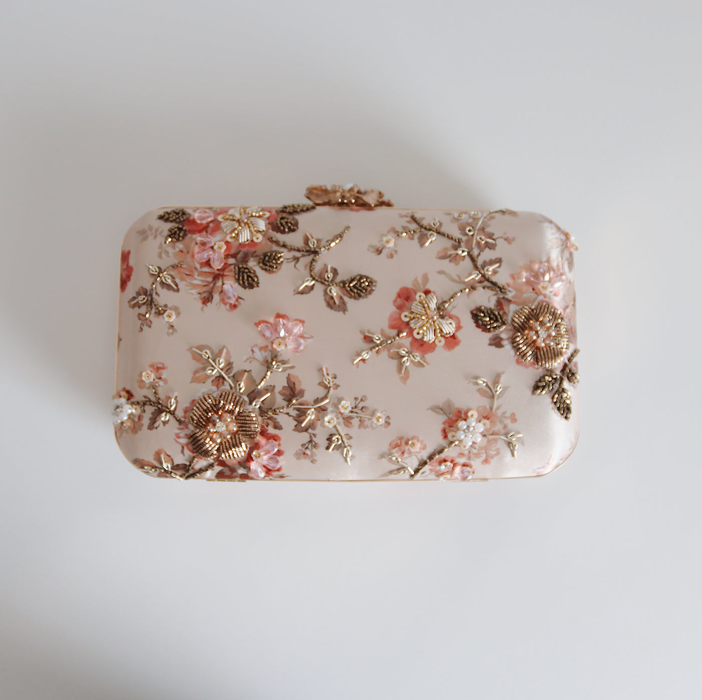 Blush Petal Garden Clutch Bag