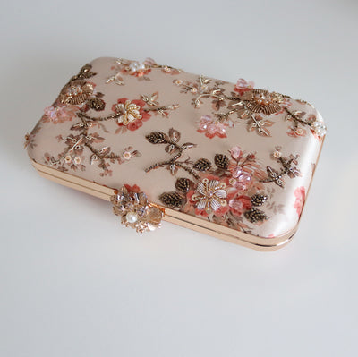 Blush Petal Garden Clutch Bag