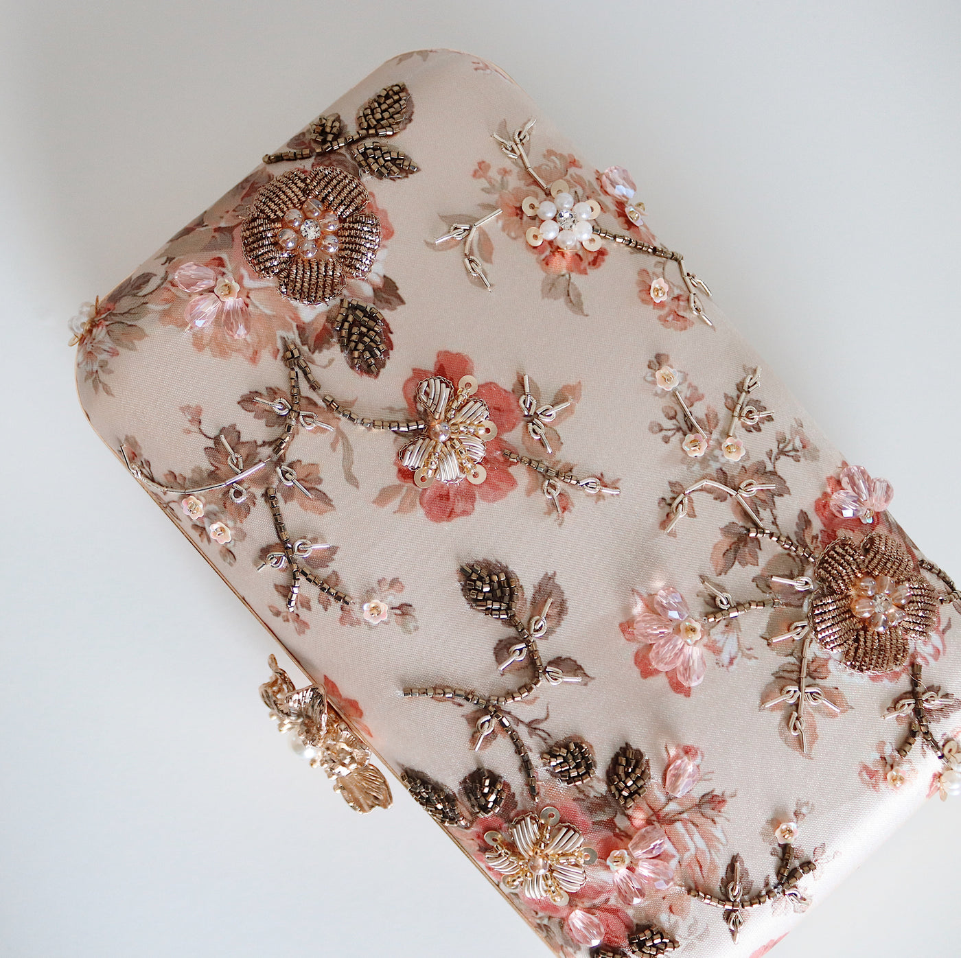 Blush Petal Garden Clutch Bag