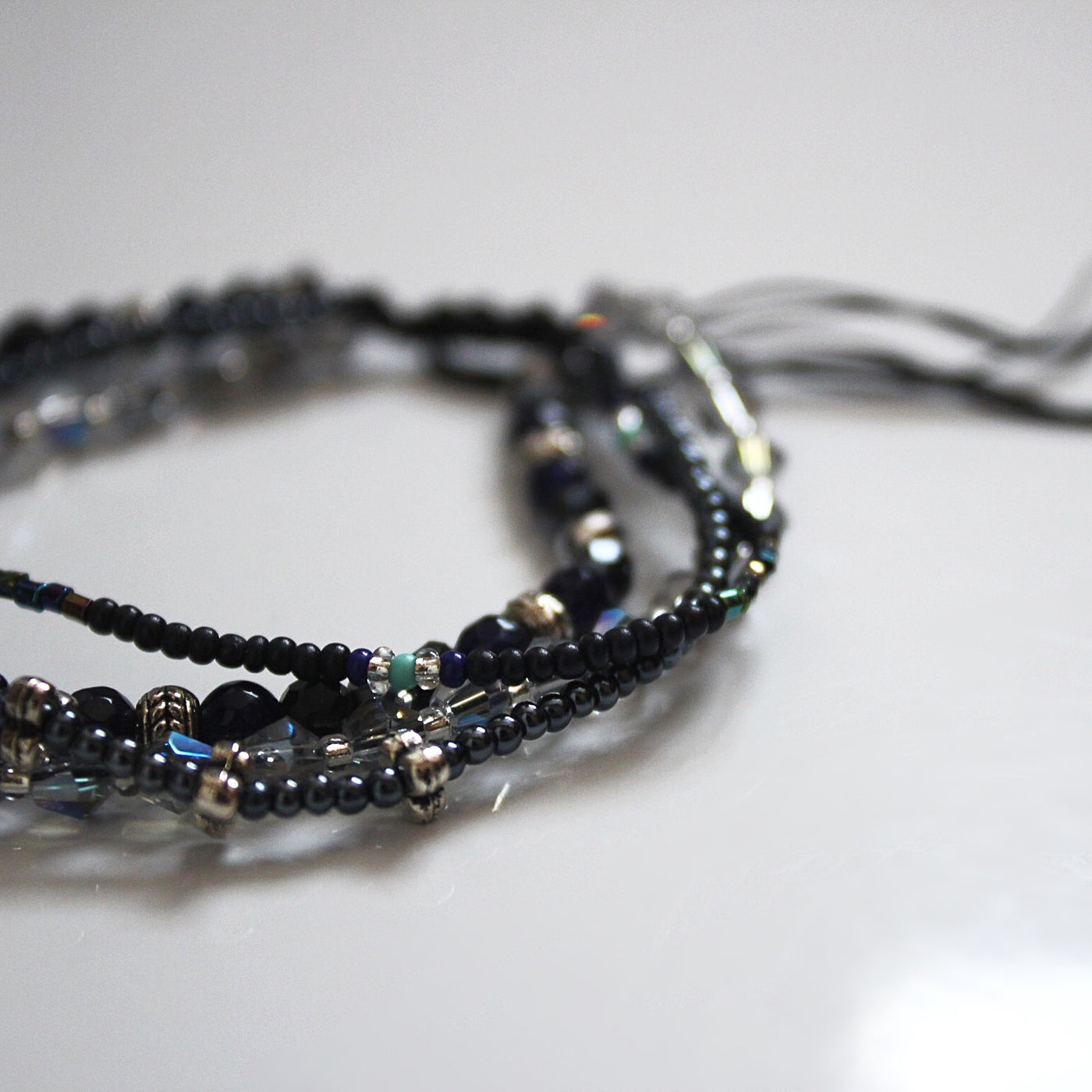 NAVY BEADED FRIENDSHIP BRACELET